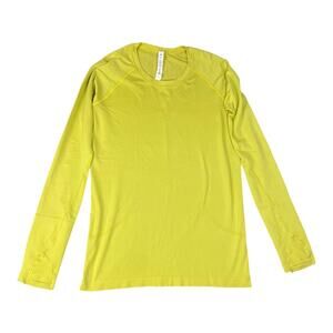 Lululemon Women’s Swiftly Tech Long Sleeve 2.0 Yellow Pear Shirt Size-8